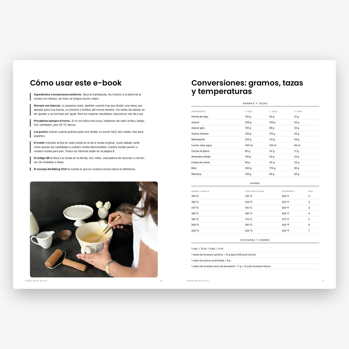 Food with Style Classics e-book pages