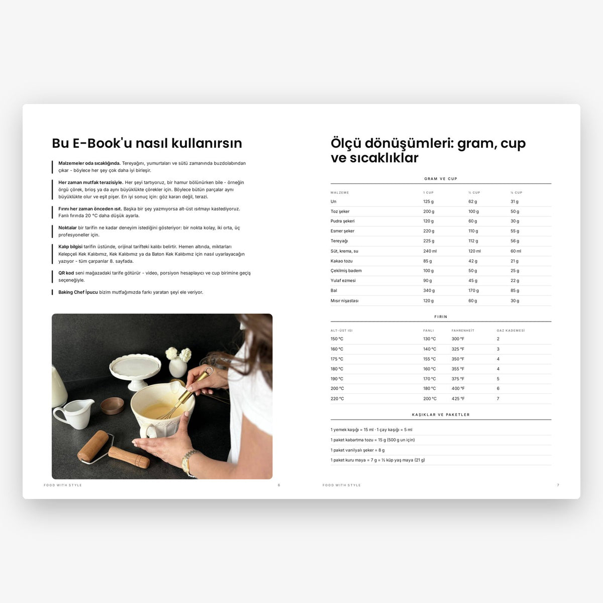 Food with Style Classics e-book pages