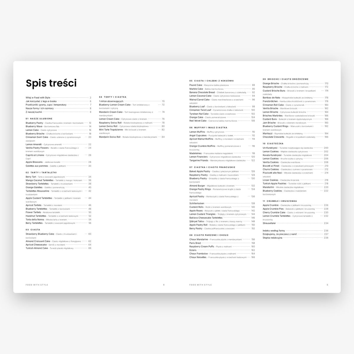 Food with Style Classics e-book pages