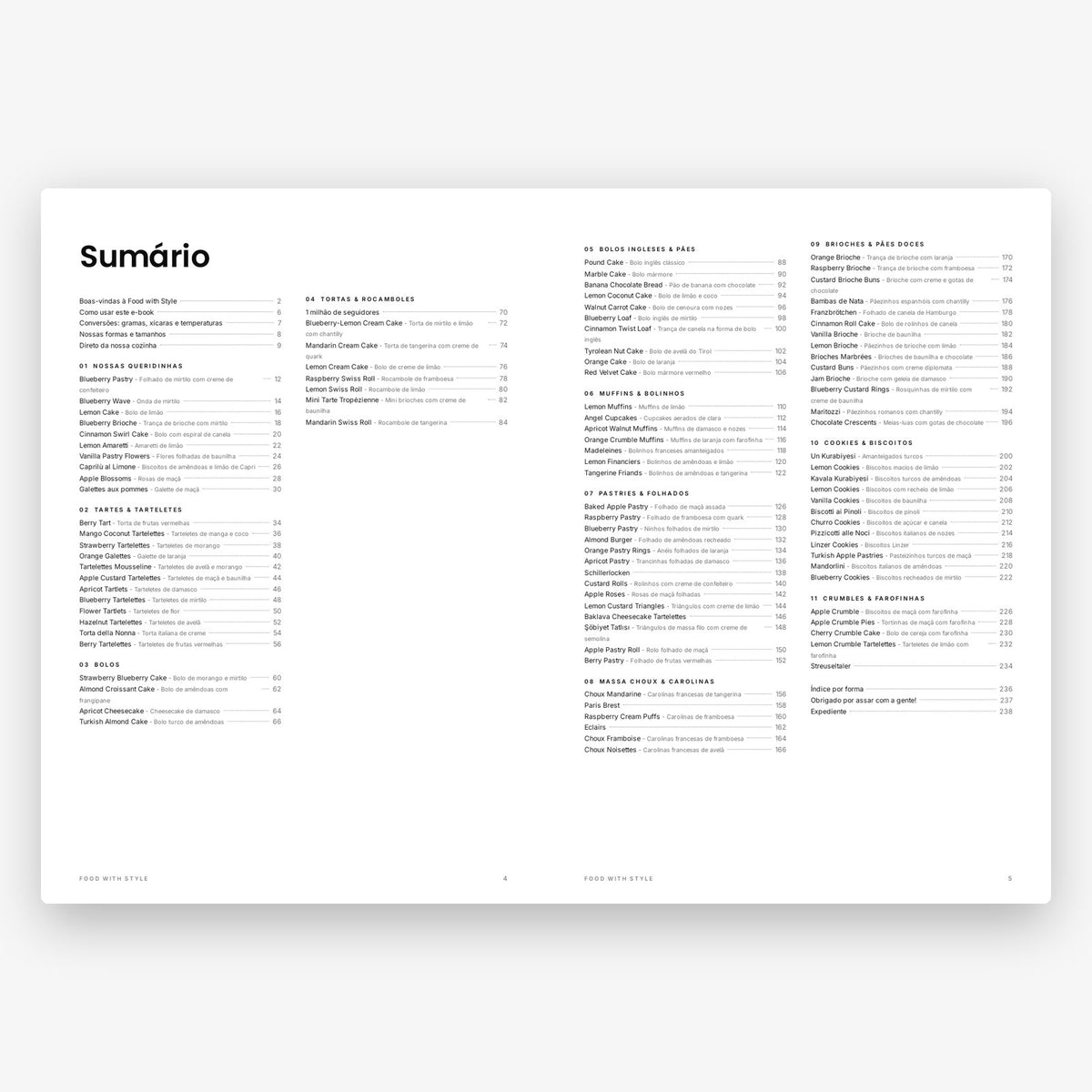 Food with Style Classics e-book pages