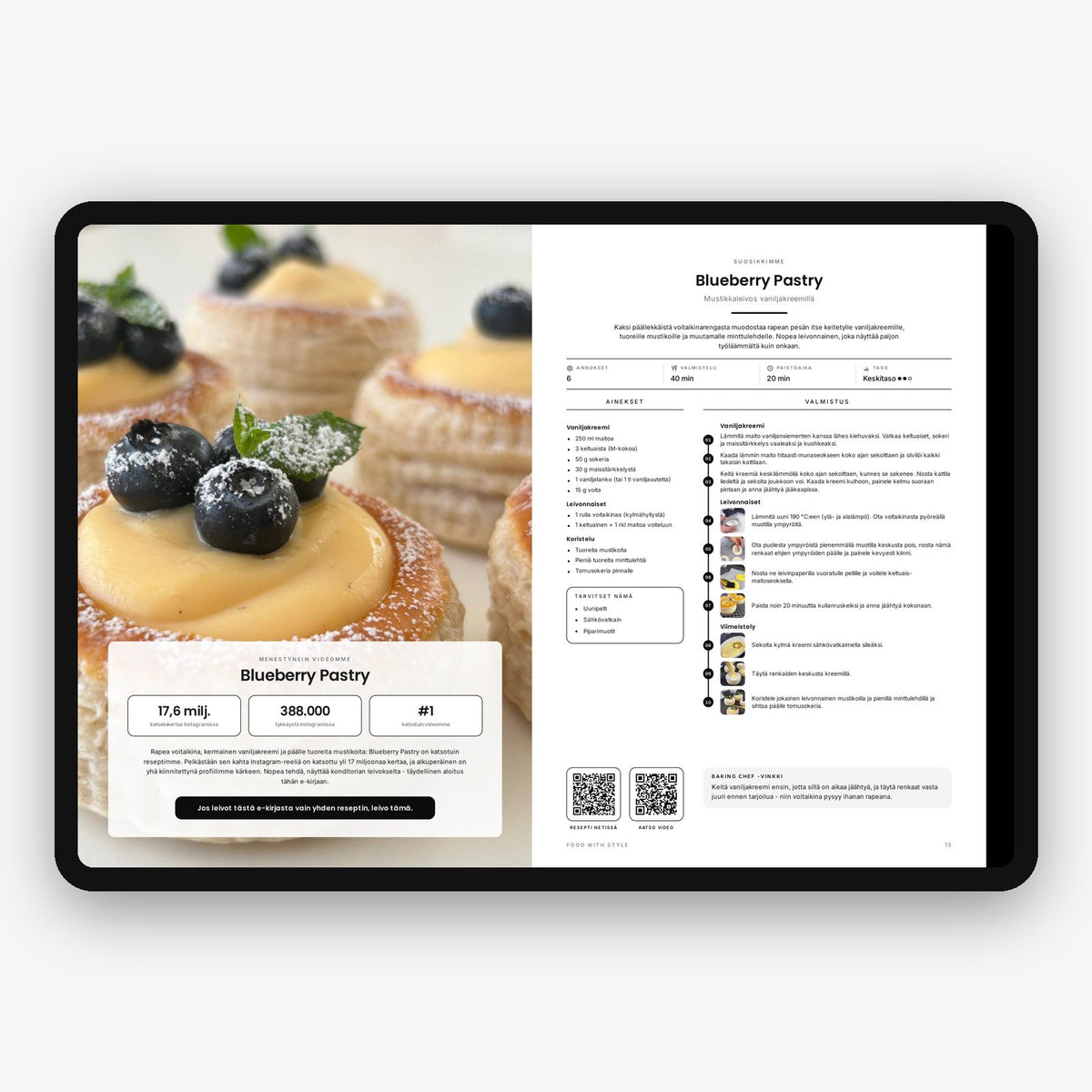 Food with Style Classics e-book pages