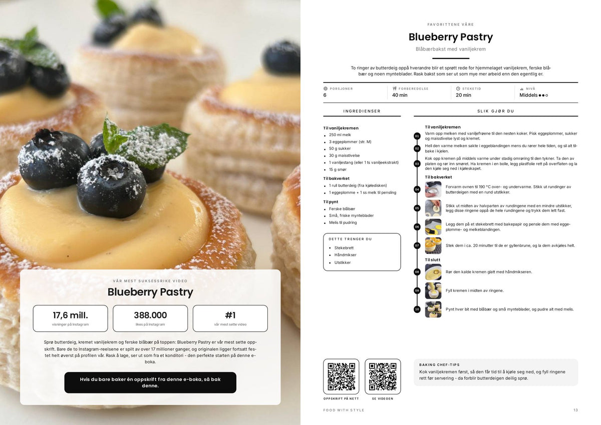 Food with Style Classics e-book pages