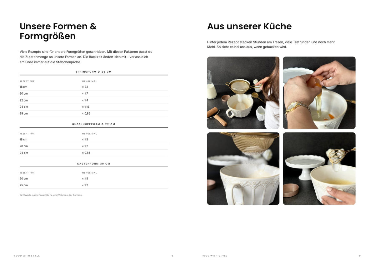 Food with Style Classics e-book pages