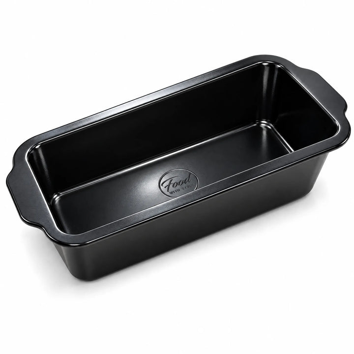 Food with Style loaf pan 30 cm in black, seen at an angle from above