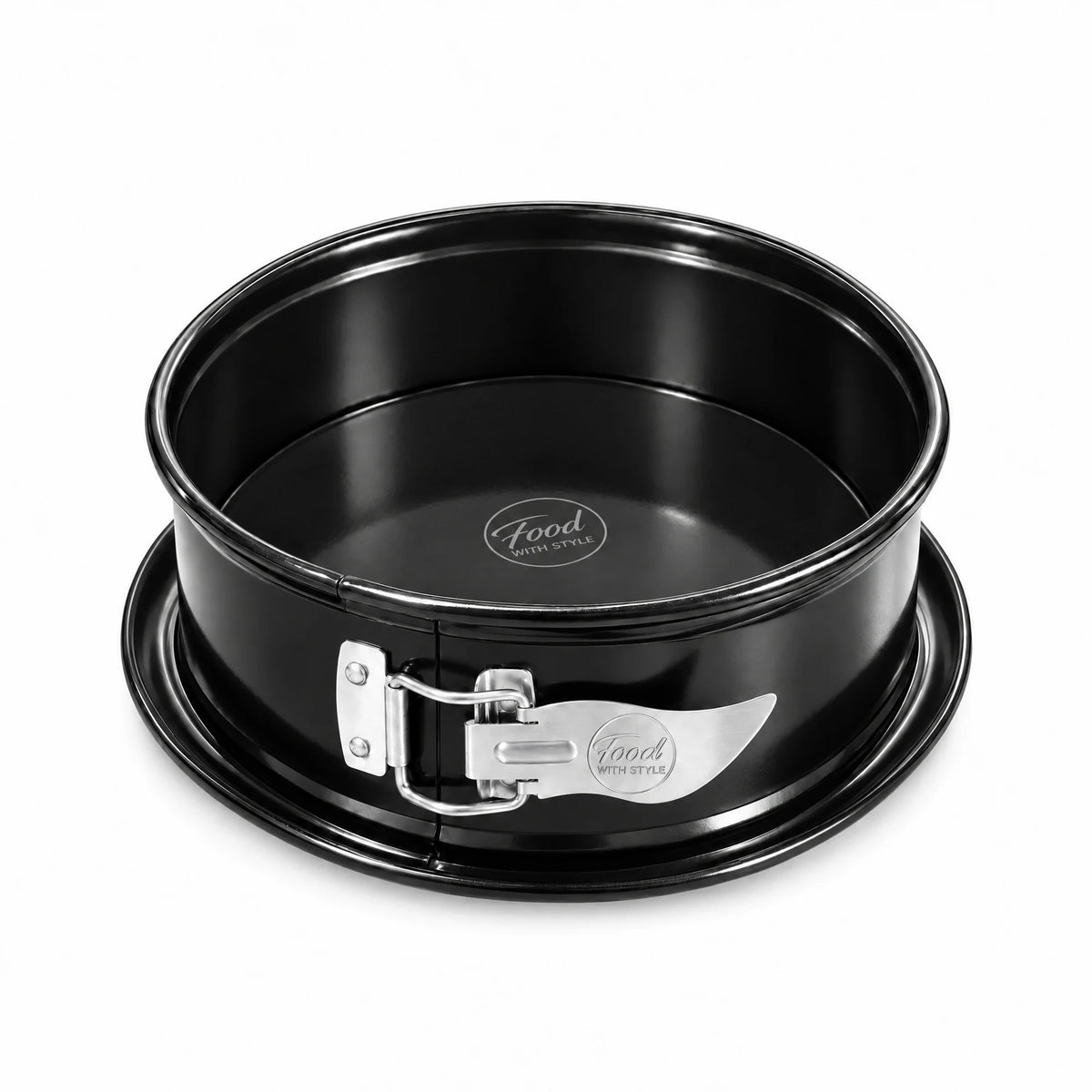 Food with Style springform pan 24 cm in black with stainless steel clasp