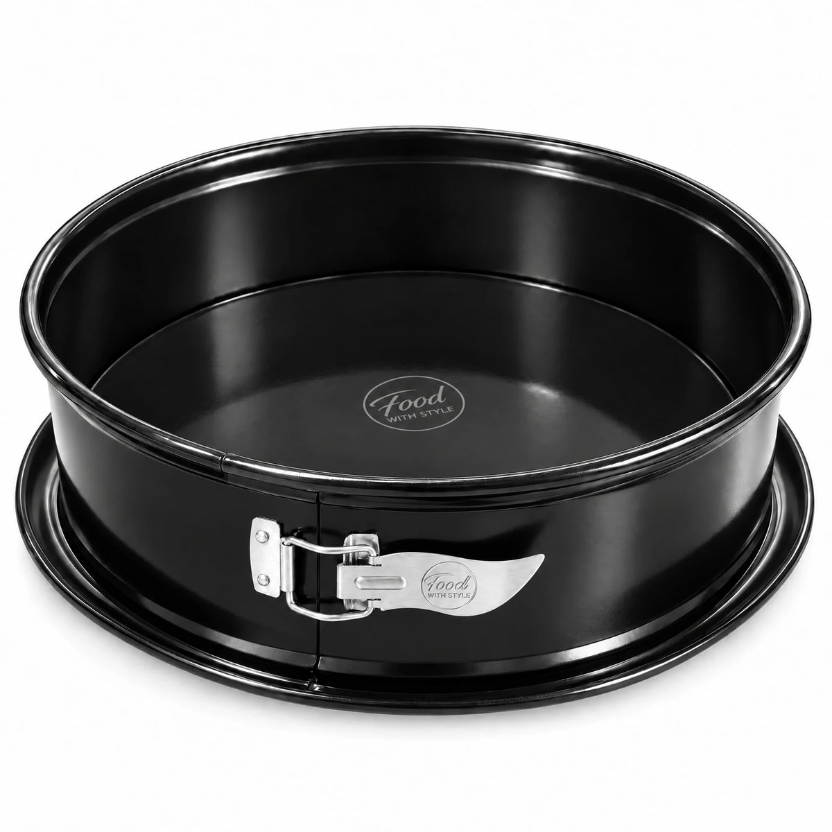 Food with Style springform pan 28 cm in black with stainless steel clasp